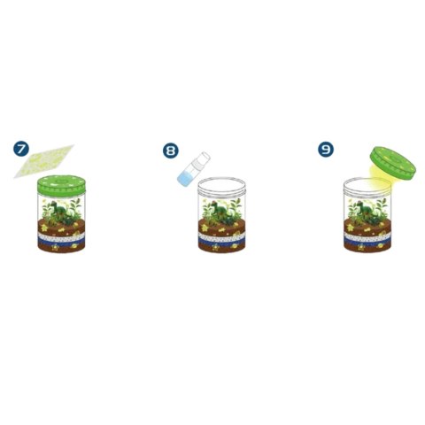 DINOZAUR TERRARIUM PROJEKTOR LAMPKA NOCNA DINOZAURY PIASEK NAKLEJKI ROŚLINY Import ProNice