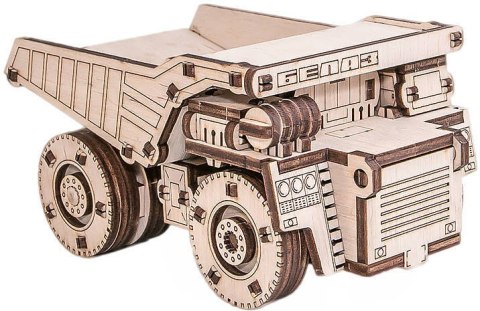 EWA Drewniane Puzzle 3D - Mini Belaz EWA Eco-Wood-Art