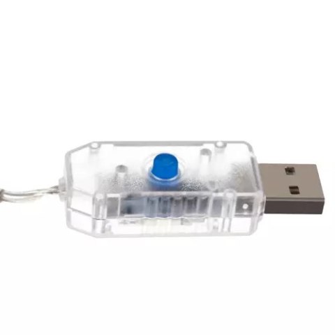 Kurtyna świetlna 108LED USB ciepły biały KŚ19736 Iso Trade