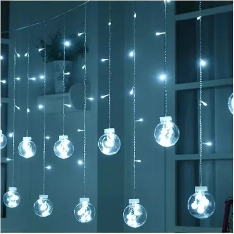 Kurtyna świetlna 108LED USB- zimny biały KŚ19770 Iso Trade Kurtyna świetlna 108LED USB- zimny biały KŚ19770 Iso Trade