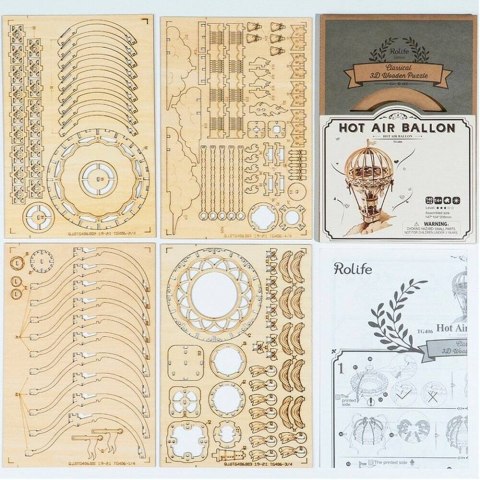 ROBOTIME Drewniane Puzzle 3D - Balon Robotime