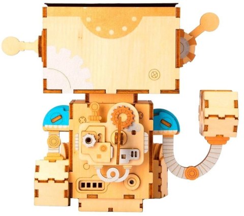 ROBOTIME Drewniane Puzzle 3D - Doniczka Robot Robotime