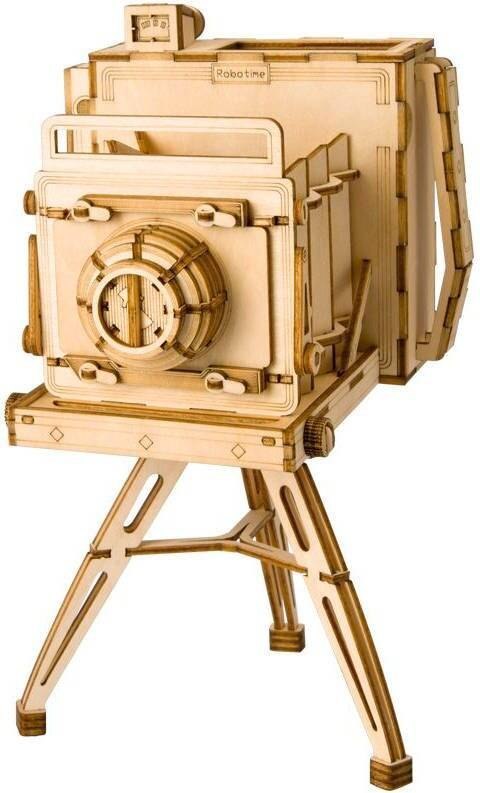 ROBOTIME Drewniane Puzzle 3D - Organizer Kamera Robotime ROBOTIME Drewniane Puzzle 3D - Organizer Kamera Robotime