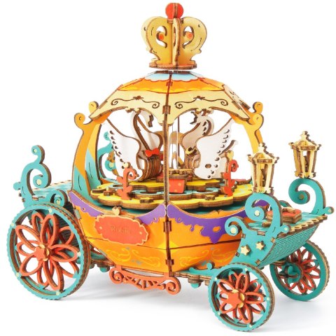 ROBOTIME Drewniane Puzzle 3D - Pozytywka Kareta Robotime ROBOTIME Drewniane Puzzle 3D - Pozytywka Kareta Robotime