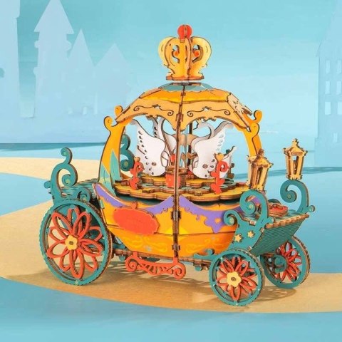 ROBOTIME Drewniane Puzzle 3D - Pozytywka Kareta Robotime ROBOTIME Drewniane Puzzle 3D - Pozytywka Kareta Robotime