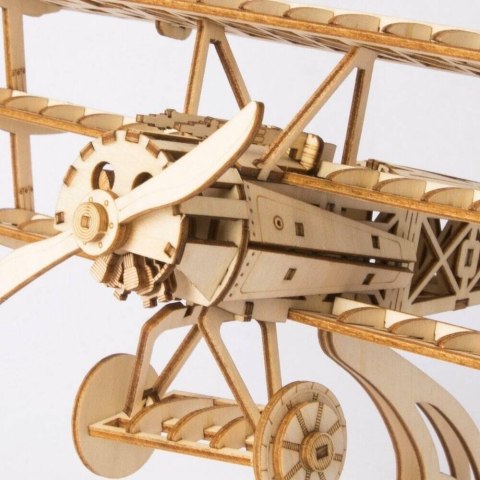 ROBOTIME Drewniane Puzzle 3D - Samolot Trójpłatowy Robotime