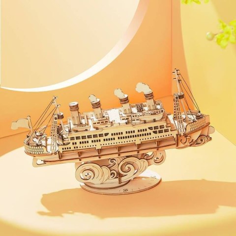 ROBOTIME Drewniane Puzzle 3D - Statek Wycieczkowy Robotime ROBOTIME Drewniane Puzzle 3D - Statek Wycieczkowy Robotime