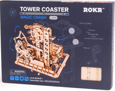 ROBOTIME Drewniane Puzzle 3D - Tor Do Wyścigu Kulek LG504 Robotime