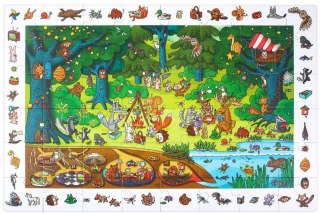 ROBOTIME Drewniane Puzzle + Gra Edukacyjna 48 el. Robotime