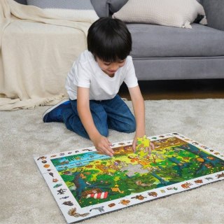 ROBOTIME Drewniane Puzzle + Gra Edukacyjna 48 el. Robotime