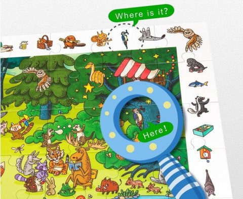 ROBOTIME Drewniane Puzzle + Gra Edukacyjna 48 el. Robotime ROBOTIME Drewniane Puzzle + Gra Edukacyjna 48 el. Robotime