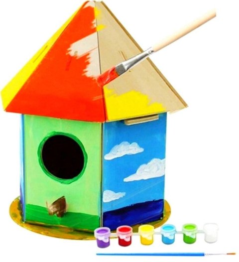 ROBOTIME Model Puzzle 3D Farby Do Malowania Karmnik Robotime