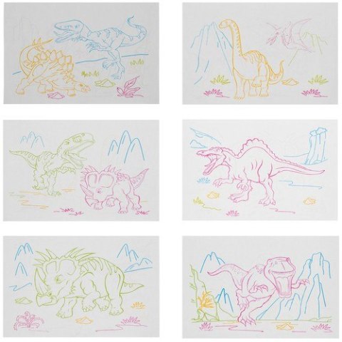 Tablica do rysowania światłem- dinozaury Kruzzel Tablica do rysowania światłem- dinozaury Kruzzel
