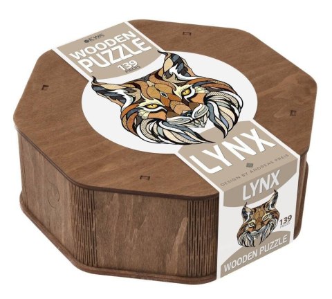 EWA Drewniane Puzzle 2D - Układanka Ryś EWA Eco-Wood-Art EWA Drewniane Puzzle 2D - Układanka Ryś EWA Eco-Wood-Art