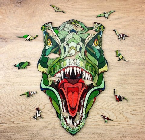 EWA Drewniane Puzzle 2D - Układanka T-Rex EWA Eco-Wood-Art
