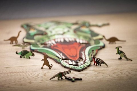 EWA Drewniane Puzzle 2D - Układanka T-Rex EWA Eco-Wood-Art