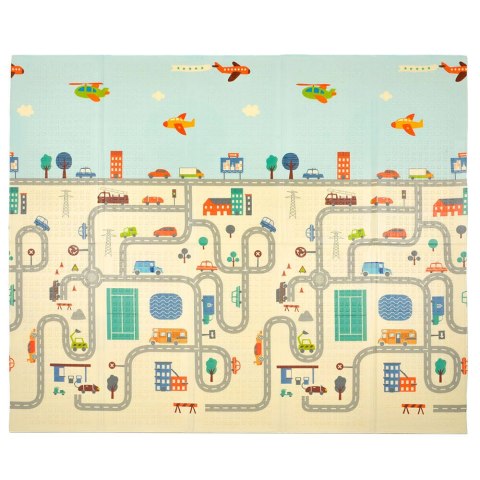 LITTLE STORY Składana Dwustronna Mata Piankowa XPE 180x200 cm XPE-008 Little Story