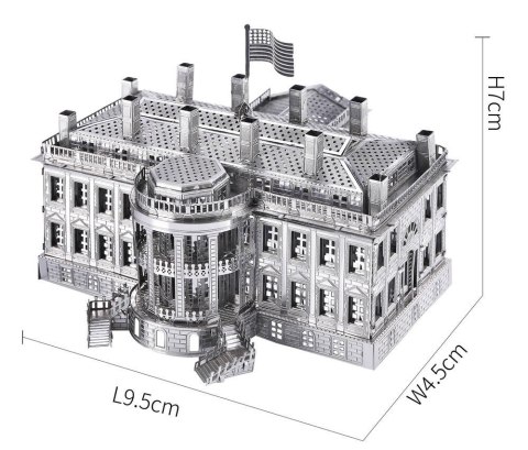 Piececool Puzzle Metalowe Model 3D - Biały Dom Piececool Piececool Puzzle Metalowe Model 3D - Biały Dom Piececool