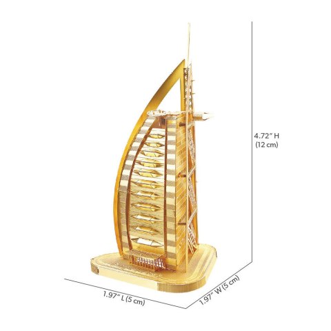 Piececool Puzzle Metalowe Model 3D - Burj Al Arab Piececool Piececool Puzzle Metalowe Model 3D - Burj Al Arab Piececool