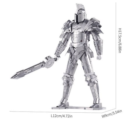 Piececool Puzzle Metalowe Model 3D - Czarny Rycerz Piececool