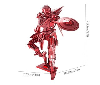 Piececool Puzzle Metalowe Model 3D - Mech Shield Man Piececool