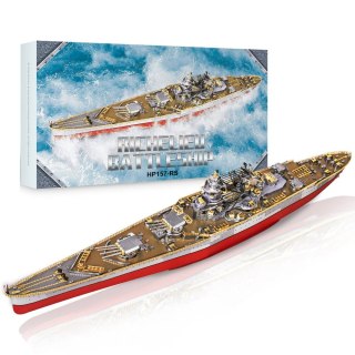 Piececool Puzzle Metalowe Model 3D - Okręt Bojowy Richelieu Piececool