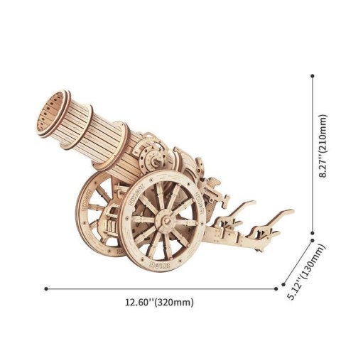 ROBOTIME Drewniane Puzzle 3D - Armata Robotime