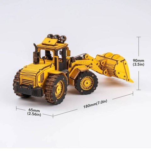 ROBOTIME Drewniane Puzzle 3D - Buldożer Robotime