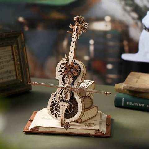 ROBOTIME Drewniane Puzzle 3D Magiczna Wiolonczela Robotime