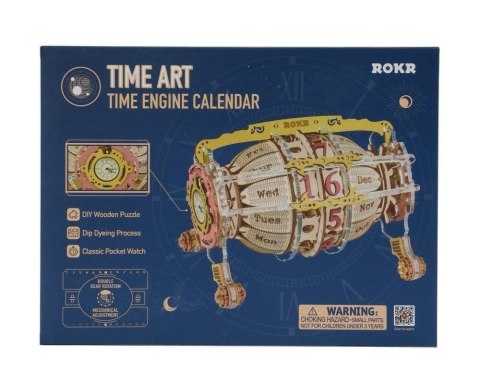 ROBOTIME Drewniane Puzzle 3D - Mechaniczny Kalendarz Robotime