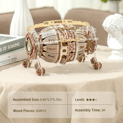 ROBOTIME Drewniane Puzzle 3D - Mechaniczny Kalendarz Robotime