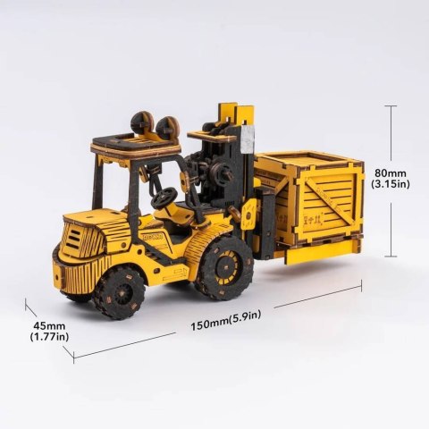 ROBOTIME Drewniane Puzzle 3D - Wózek Widłowy Robotime