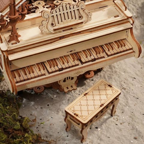 ROBOTIME Drewniane Puzzle Model 3D DIY - Magiczne Pianino Robotime