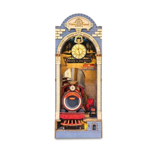 ROBOTIME Składany Drewniany Model 3D LED - Book Nook Podróż w czasie Robotime