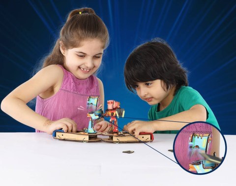 Smartivity Drewniane Mechaniczne Puzzle 3D - Bitwa Cyborgów Smartivity
