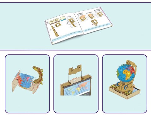 Smartivity Drewniane Mechaniczne Puzzle 3D - Globus Smartivity