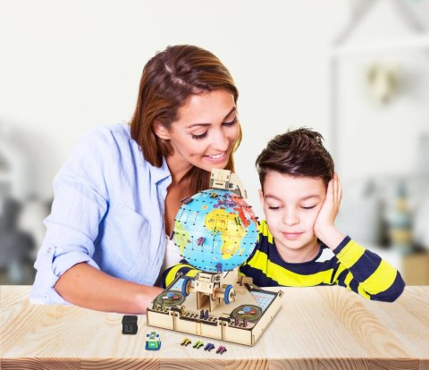 Smartivity Drewniane Mechaniczne Puzzle 3D - Globus Smartivity