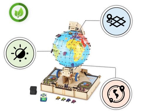 Smartivity Drewniane Mechaniczne Puzzle 3D - Globus Smartivity
