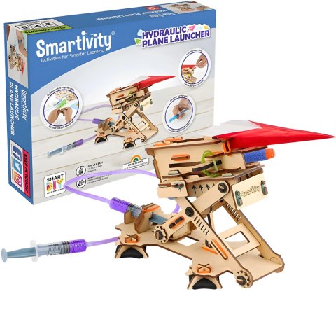 Smartivity Drewniane Mechaniczne Puzzle 3D - Hydrauliczna Wyrzutnia Smartivity