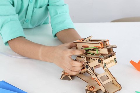 Smartivity Drewniane Mechaniczne Puzzle 3D - Hydrauliczna Wyrzutnia Smartivity