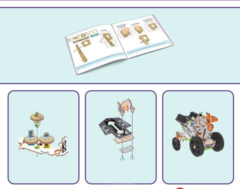 Smartivity Drewniane Mechaniczne Puzzle 3D - Kosmiczny Łazik Smartivity
