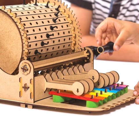 Smartivity Drewniane Mechaniczne Puzzle 3D - Muzyczna Maszyna Ksylofon Smartivity