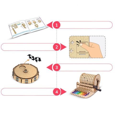 Smartivity Drewniane Mechaniczne Puzzle 3D - Muzyczna Maszyna Ksylofon Smartivity