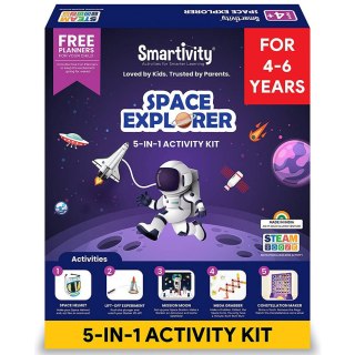 Smartivity Drewniane Mechaniczne Puzzle 3D - Odkrywcy Kosmosu Smartivity
