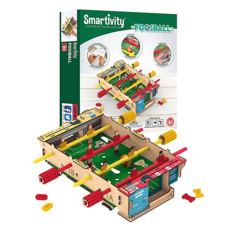 Smartivity Drewniane Mechaniczne Puzzle 3D - Piłkarzyki Smartivity