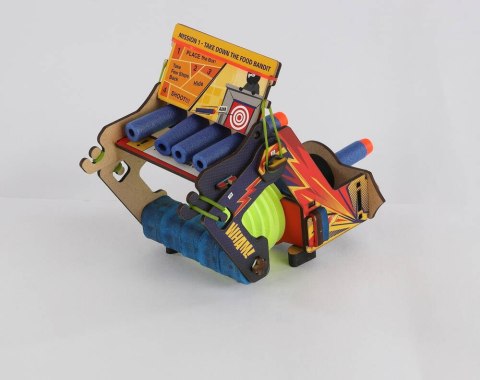 Smartivity Drewniane Mechaniczne Puzzle 3D - Pistolet Powietrzny Smartivity