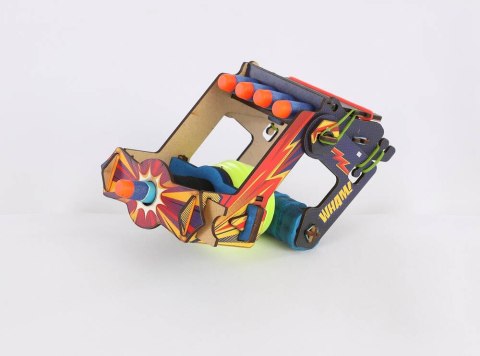 Smartivity Drewniane Mechaniczne Puzzle 3D - Pistolet Powietrzny Smartivity