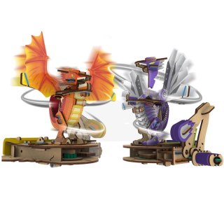 Smartivity Drewniane Mechaniczne Puzzle 3D - Starcie Smoków Smartivity