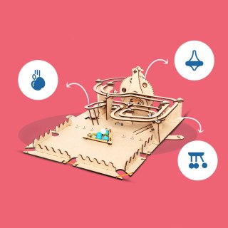 Smartivity Drewniane Mechaniczne Puzzle 3D - Tor Kulkowy Smartivity