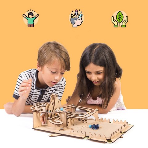 Smartivity Drewniane Mechaniczne Puzzle 3D - Tor Kulkowy Smartivity